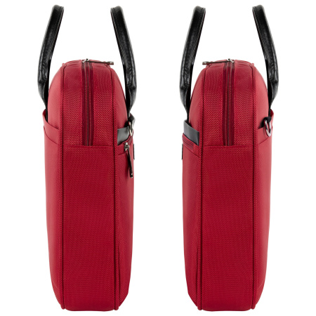 Сумка-портфель BRAUBERG с отделением для ноутбука 15,6", "Dialog", 3 кармана, красная, 40х30х7 см, 240462 - Сумки деловые с отделением для ноутбука и планшета