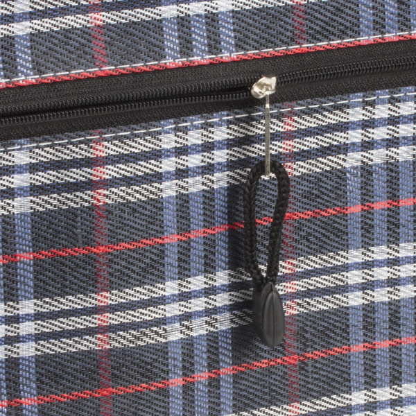 Папка-конверт на молнии А4 (335х243 мм), ткань в клетку, BRAUBERG "Elegant", 224049 - Папки-конверты на молнии