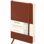 Ежедневник недатированный А5 138х213 мм BRAUBERG "Metropolis Ultra", под кожу, 160 л., коричневый, 113289 - Ежедневники с покрытием "под кожу и ткань"