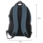 Рюкзак BRAUBERG URBAN универсальный, с отделением для ноутбука, USB-порт, "Denver", синий, 46х30х16 см, 229893 - Рюкзаки с отделением для ноутбука