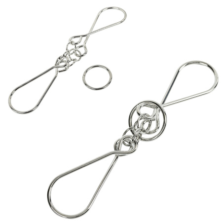 Головоломки металлические большие ЗОЛОТАЯ СКАЗКА, набор 6 штук, HIGH level, 664927 - Игрушки развивающие