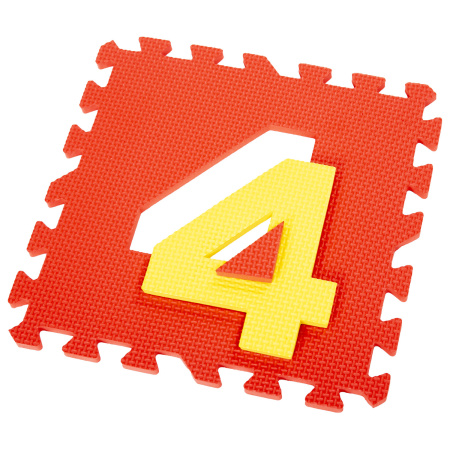 Коврик-пазл напольный 1,5х0,9 м, мягкий, "Учим цифры", 15 частей 30х30 см, толщина 1 см, ЮНЛАНДИЯ, 664659 - Игрушки развивающие