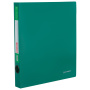 Папка на 2 кольцах BRAUBERG "Стандарт", 40 мм, зеленая, до 300 листов, 0,9 мм, 270481 - Папки на кольцах