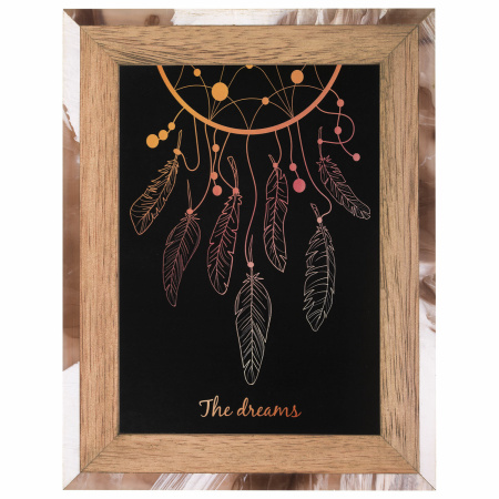 Рамка из мангового дерева BRAUBERG LOFT BROWN STONE, фото 13х18 см, акриловый экран, 17х22 см, 391288