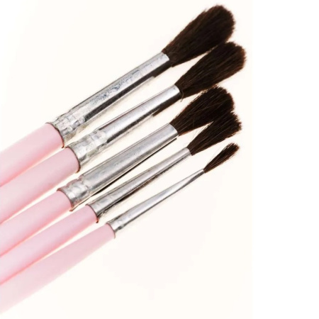 Набор кистей для детского творчества "Бабочки" пони, 5 шт (круглая № 1,2,3,4,5) - Кисти художественные в наборах