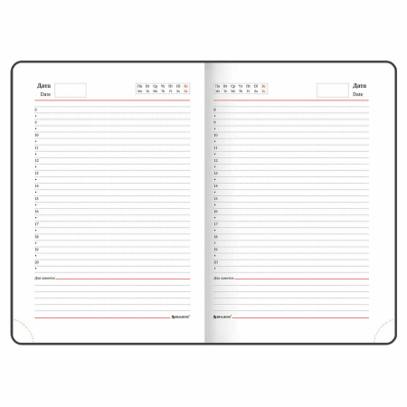 Ежедневник недатированный А5 (138х213 мм), BRAUBERG VISTA, под кожу, гибкий, 136 л., "Sunset at sea", 112041 - Ежедневники с покрытием "под кожу и ткань"