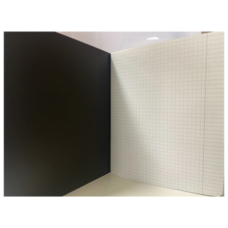 Тетрадь А5, 48 л., ПЗБМ, скоба, клетка, Soft Touch, брайль 3D, "БлэкТач", 028831 - Тетради 40-48 листов