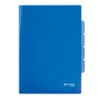 Папка-уголок с 3 отделениями, жесткая, BRAUBERG, синяя, 0,15 мм, 224885 - Папки-уголки пластиковые