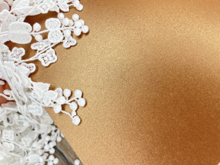 Дизайнерская бумага Shyne, цвет медно-коричневый, плотность 290 гр., размер 35*50 см - Дизайнерская бумага