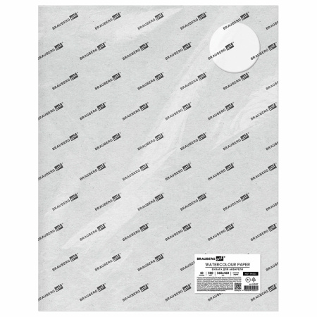 Бумага для акварели 300 г/м2 360x460 мм мелкое зерно, 10 листов, BRAUBERG ART PREMIERE, 113227 - Альбомы и бумага для акварели и масла