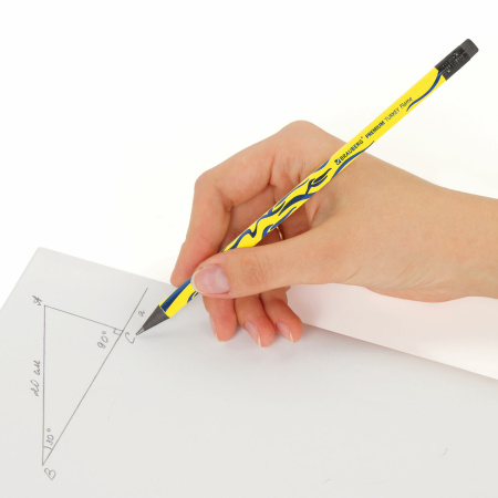 Карандаш чернографитный BRAUBERG "PREMIUM TURKEY", 1 шт., "Flame", НВ, ассорти, дисплей,181565 - Карандаши чернографитные