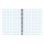 Тетрадь А5, 96 л., ОФИСМАГ, гребень, клетка, обложка картон, МОНОХРОМ, 402797 - Тетради более 60 листов