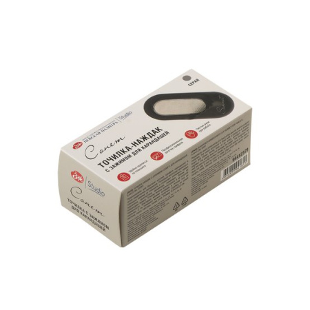 Точилка-наждак с зажимом "Сонет", 9,5х3,8 см, серая - Точилки