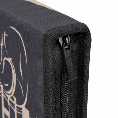 Пенал BRAUBERG, 1 отделение, 1 откидная планка, полиэстер, 21х14 см, "Fighter", 270715 - Пеналы каркасные