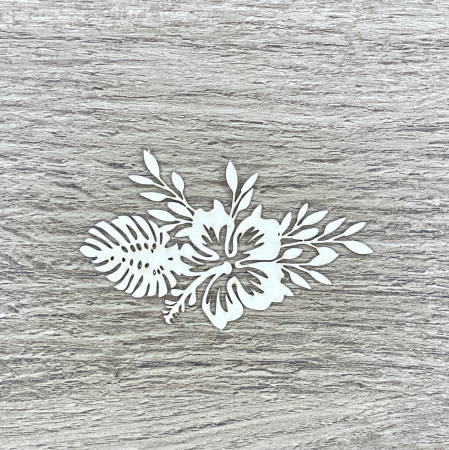 Чипборд "Цветок с монстерой" толщина 1,55 мм