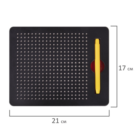 Магнитный планшет-доска MAGPAD MEDIUM для рисования 17х21 см, 380 шариков, BRAUBERG KIDS, 664921 - Игрушки развивающие