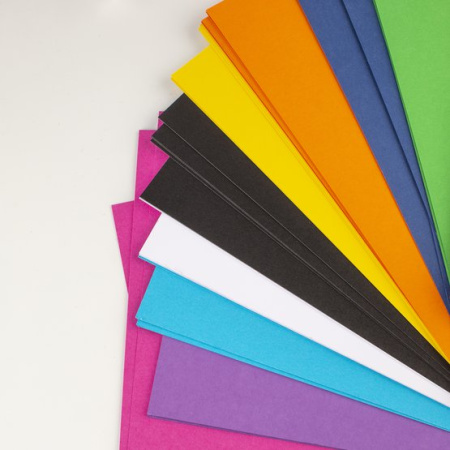 Набор цветного картона "Я-Художник!", 220 г/м2, А4, 10 цветов, 50 листов - Цветная бумага