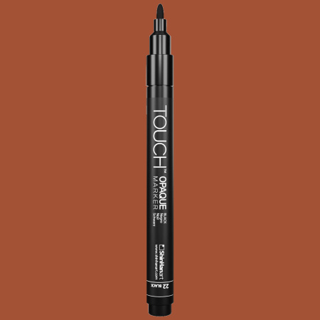 Маркер акриловый  TOUCH Opaque наконечник тонкий цвет коричневый