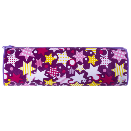 Пенал-тубус ПИФАГОР, мягкий, "STARS", 20х7 см, 229267 - Пеналы мягкие