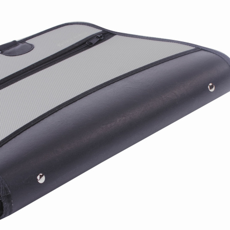 Папка-портфель пластиковая BRAUBERG А4+ (375х305х60 мм), 4 отделения, 2 кармана, серая, 228685 - Портфели пластиковые