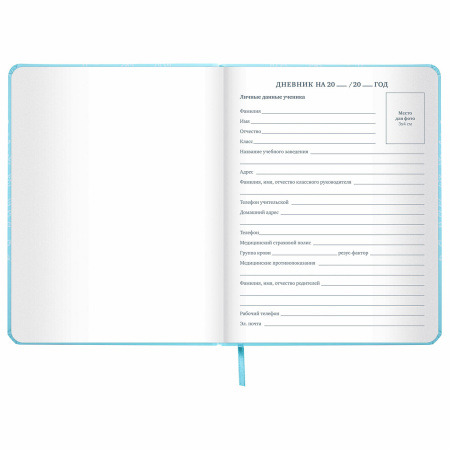 Дневник 1-11 класс 48 л., кожзам (твердая с поролоном), печать, наклейки, ЮНЛАНДИЯ, "Русалочка", 106187 - Дневники для младших классов