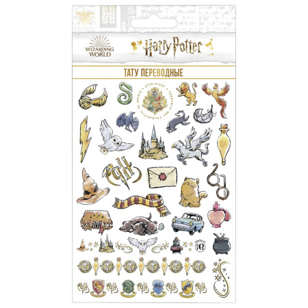 Наклейки-тату переводные АССОРТИ, ЦВЕТНЫЕ, 11х20 см, PRIORITY - Наклейки