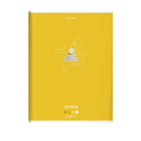 Тетрадь А4, 80 л., BRAUBERG, скоба, клетка, глянцевый лак, "SMART", 404048 - Тетради формата А4