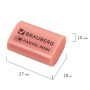 Ластик BRAUBERG "Pastel Mini", 27х18х10 мм, ассорти пастельных цветов, экологичный ПВХ, 229581 - Ластики классические