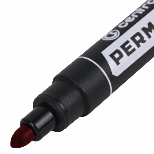 Маркер перманентный CENTROPEN 8566, КРАСНЫЙ, круглый наконечник, 2,5 мм, 5 8566 0104 - Маркеры перманентные