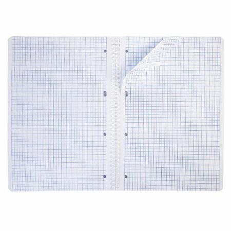 Тетрадь А4, 96 л., HATBER гребень, клетка, тиснение CROCO, "Nature" (4 вида в спайке), 96Т4тВ1гр - Тетради формата А4