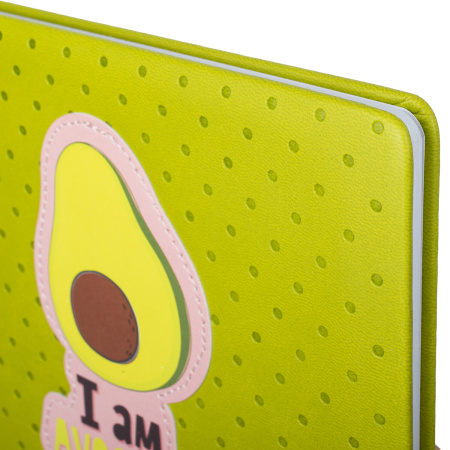 Дневник 1-11 класс 48 л., кожзам (твердая с поролоном), тиснение аппликация, BRAUBERG, "Super Avo", 106205 - Дневники универсальные