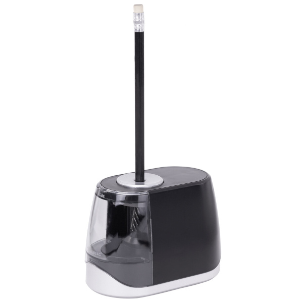 Точилка электрическая BRAUBERG ONE фреза с автостопом, 4 батарейки AA/USB (под адаптер), 270577 - Точилки электрические