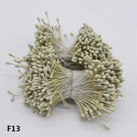 Двойные тычинки 1,5 мм, цвет светло-зеленый, 50 шт