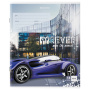 Тетрадь 18 л. BRAUBERG клетка, обложка картон, "SPORTS CAR", 106479 - Тетради 12-24 листов