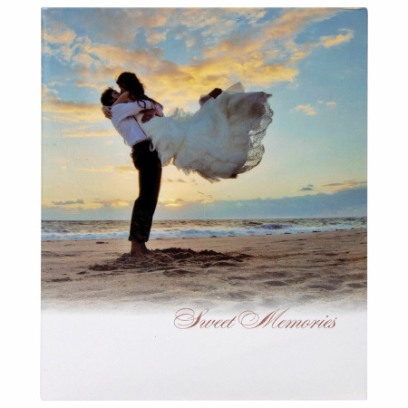 Фотоальбом BRAUBERG "Влюбленные у моря" на 304 фото 10х15см, твердая обложка, термосклейка, 391156 - Фотоальбомы