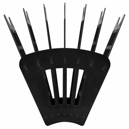 Лоток для бумаг веерный BRAUBERG-SMART, 7-ми секционный, сетчатый, черный, 231143 - Лотки и подставки секционные