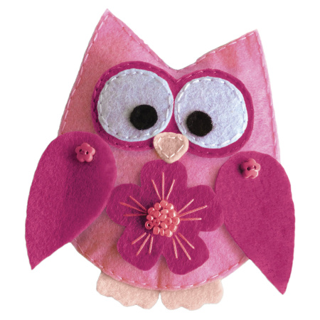 Цветной фетр для творчества, А4, ОСТРОВ СОКРОВИЩ, 5 листов, 5 цветов, толщина 2 мм, оттенки розового, 660644 - Фетр