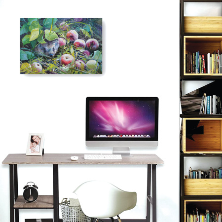 Картина стразами (алмазная мозаика) 30х40 см, ОСТРОВ СОКРОВИЩ "Ёжик", без подрамника, 662564 - Алмазная вышивка