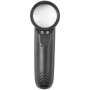 Лупа просмотровая BRAUBERG, С ПОДСВЕТКОЙ, диаметр 37 мм, увеличение 8, корпус черный, 454127 - Лупы