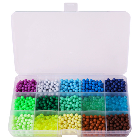 Аквамозаика 30 цветов 3000 бусин, с трафаретами, инструментами и аксессуарами, BRAUBERG KIDS, 664915 - Аквамозайка