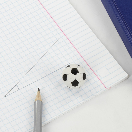 Набор ластиков фигурных ПИФАГОР "Футбол", 3 шт., форма и цвет ассорти, 223608 - Ластики классические