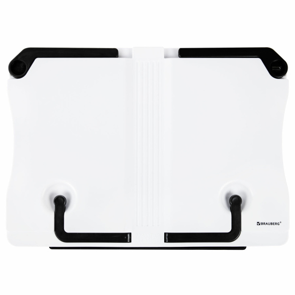 Подставка для книг и учебников BRAUBERG White, регулируемый угол наклона, прочный ABS-пластик, 238063 - Подставки для книг