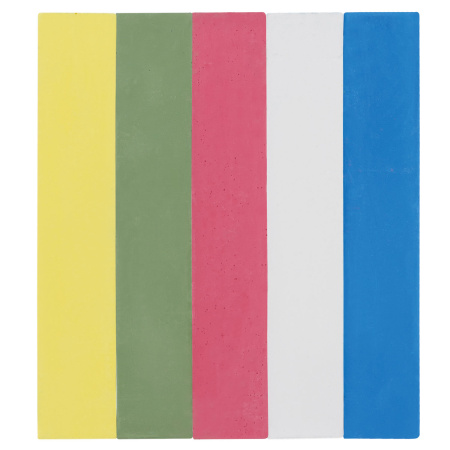 Мел цветной ЮНЛАНДИЯ "ЮНЛАНДИК И КОСМОС", НАБОР 5 шт., для рисования на асфальте, квадратный, 227446 - Мелки