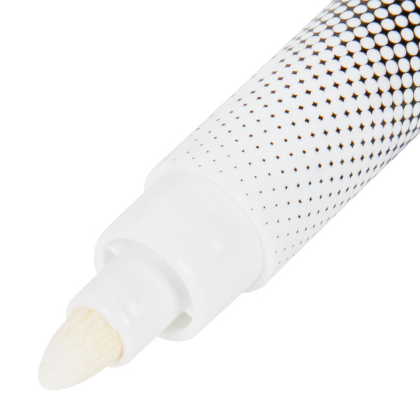 Маркер перманентный БЕЛЫЙ, STAFF EVERYDAY PM-200, круглый наконечник 3 мм, 152202 - Маркеры перманентные