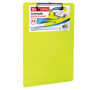 Доска-планшет BRAUBERG "Energy" с прижимом А4 (226х315 мм), пластик, 2 мм, неоновый, ЖЕЛТАЯ, 232231 - Планшеты и клипборды