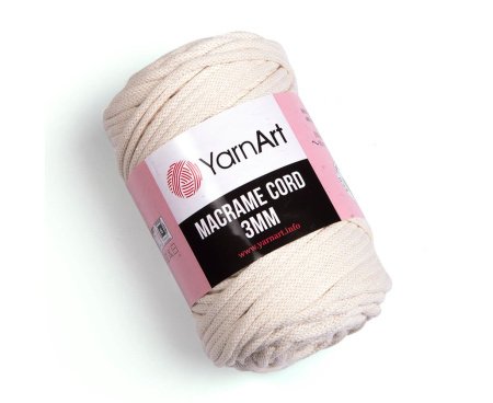 YarnArt Макраме Cord 3mm №752 (молочный)