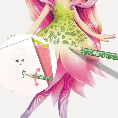 Серия Petulia: Набор для раскрашивания для девочек "Персиковый скетчбук" - Наборы для рисования