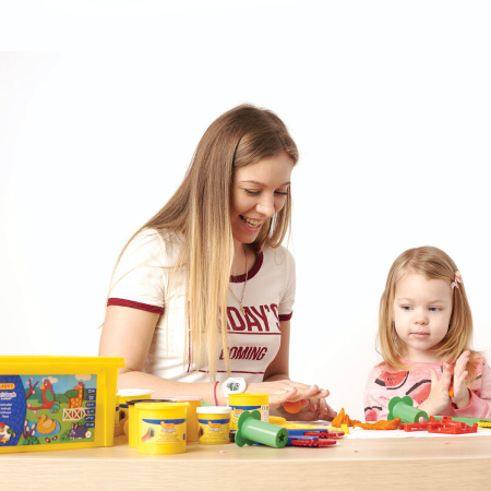 Пластилин на растительной основе JOVI (Испания), набор, "Зоопарк", 5 цветов, 20 предметов, 475 - Пластилин