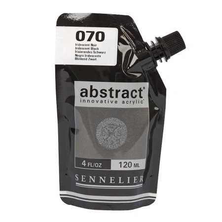 Sennelier Акриловая краска Sennelier "Abstract", 120 мл, черный металлик