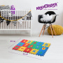 Коврик-пазл напольный 0,75х0,45 м, мягкий, "Учим цифры", 15 частей 15х15 см, толщина 1 см, ЮНЛАНДИЯ, 664658 - Игрушки развивающие